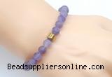 CGB9302 8mm, 10mm matte amethyst & drum hematite power beads bracelets