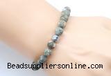 CGB9320 8mm, 10mm matte rhyolite & drum hematite power beads bracelets