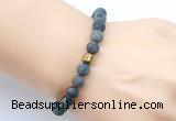 CGB9335 8mm, 10mm matte kambaba jasper & drum hematite power beads bracelets