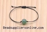 CGB9916 Fashion 12mm green aventurine adjustable bracelet jewelry