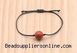 CGB9923 Fashion 12mm red jasper adjustable bracelet jewelry