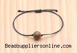 CGB9925 Fashion 12mm picasso jasper adjustable bracelet jewelry