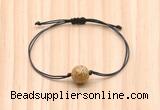 CGB9927 Fashion 12mm picture jasper adjustable bracelet jewelry