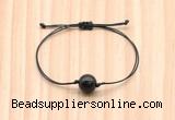 CGB9947 Fashion 12mm golden obsidian adjustable bracelet jewelry