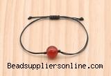 CGB9964 Fashion 12mm red agate adjustable bracelet jewelry