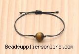 CGB9968 Fashion 12mm yellow tiger eye adjustable bracelet jewelry