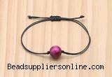 CGB9971 Fashion 12mm red tiger eye adjustable bracelet jewelry