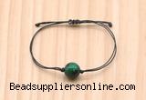 CGB9972 Fashion 12mm green tiger eye adjustable bracelet jewelry