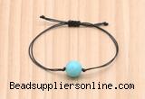 CGB9981 Fashion 12mm amazonite gemstone adjustable bracelet jewelry