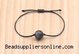 CGB9985 Fashion 12mm black labradorite adjustable bracelet jewelry