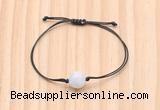 CGB9987 Fashion 12mm white moonstone adjustable bracelet jewelry