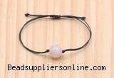 CGB9991 Fashion 12mm rose quartz adjustable bracelet jewelry