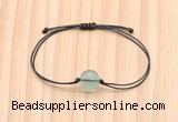 CGB9998 Fashion 12mm green fluorite adjustable bracelet jewelry