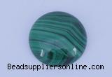 CGC15 20pcs 4mm flat round natural malachite gemstone cabochons