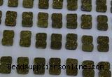 CGC202 10*14mm rectangle druzy quartz cabochons wholesale