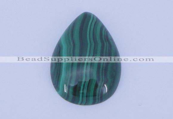 CGC30 2pcs 13*18mm flat teardrop natural malachite gemstone cabochons