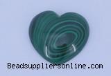 CGC34 5pcs 15*15mm heart natural malachite gemstone cabochons