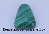 CGC40 20*25mm trapezoid natural malachite gemstone cabochons