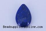 CGC46 14*22mm flat teardrop natural lapis lazuli gemstone cabochons