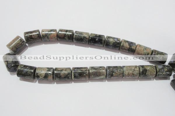 CGE120 15.5 inches 15*20mm tube glaucophane gemstone beads