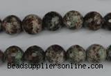 CGG03 15.5 inches 10mm faceted round ghost gemstone beads wholesale