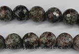 CGG04 15.5 inches 12mm faceted round ghost gemstone beads wholesale