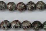 CGG05 15.5 inches 14mm faceted round ghost gemstone beads wholesale