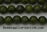 CGJ450 15.5 inches 4mm round green jasper beads wholesale