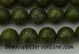 CGJ453 15.5 inches 10mm round green jasper beads wholesale