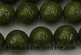 CGJ455 15.5 inches 14mm round green jasper beads wholesale