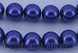 CGL269 5PCS 16 inches 18mm round dyed plastic pearl beads wholesale