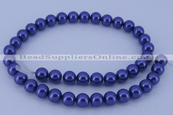 CGL269 5PCS 16 inches 18mm round dyed plastic pearl beads wholesale