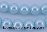 CGL351 2PCS 16 inches 25mm round dyed plastic pearl beads wholesale