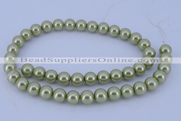 CGL370 5PCS 16 inches 20mm round dyed plastic pearl beads wholesale