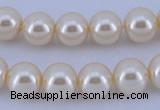 CGL39 5PCS 16 inches 18mm round dyed plastic pearl beads wholesale