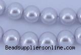 CGL72 10PCS 16 inches 4mm round dyed glass pearl beads wholesale