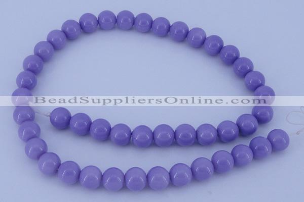 CGL803 5PCS 16 inches 10mm round heated glass pearl beads wholesale