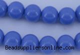 CGL806 10PCS 16 inches 4mm round heated glass pearl beads wholesale