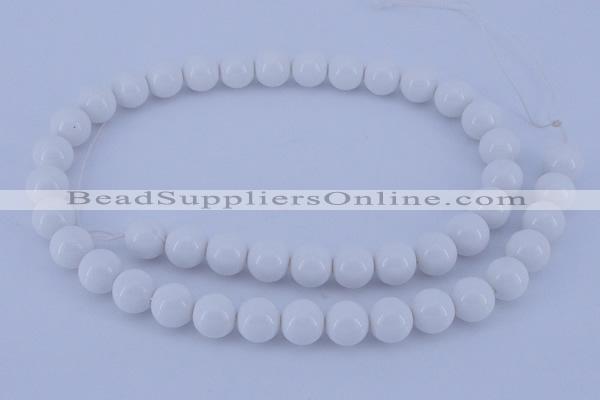 CGL854 10PCS 16 inches 4mm round heated glass pearl beads wholesale