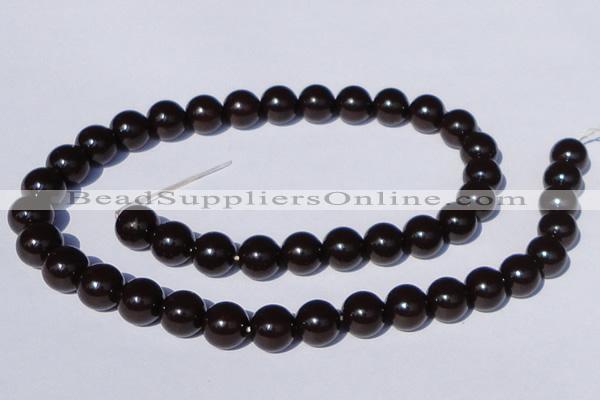 CGL898 10PCS 16 inches 8mm round heated glass pearl beads wholesale