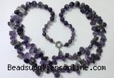 CGN538 27 inches fashion amethyst gemstone beaded necklaces