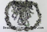 CGN828 20 inches stylish amethyst & prehnite statement necklaces