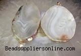 CGP2010 30*50mm - 50*80mm freeform agate slab pendants wholesale