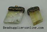 CGP217 20*30mm - 25*40mm freeform citrine gemstone pendants