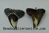 CGP273 45*50mm shark teeth resin pendants wholesale