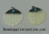 CGP295 45*48mm pearl shell pendants wholesale