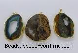 CGP3012 35*45mm - 40*50mm freeform opal gemstone pendants