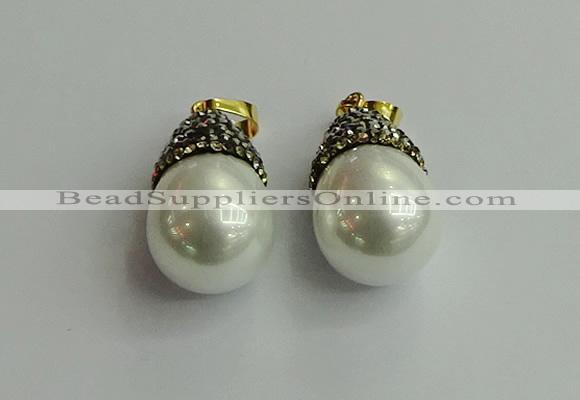 CGP320 15*25mm - 15*30mm teardrop pearl shell pendants wholesale