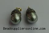 CGP325 15*25mm - 15*30mm teardrop pearl shell pendants wholesale