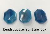 CGP3592 32*42mm faceted octagonal agate pendants wholesale